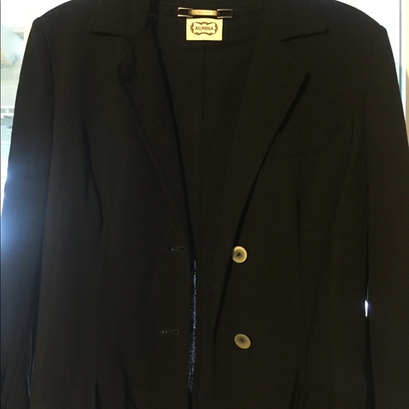 Agnona Jackets & Blazers - Agnona Black long jacket NWOT